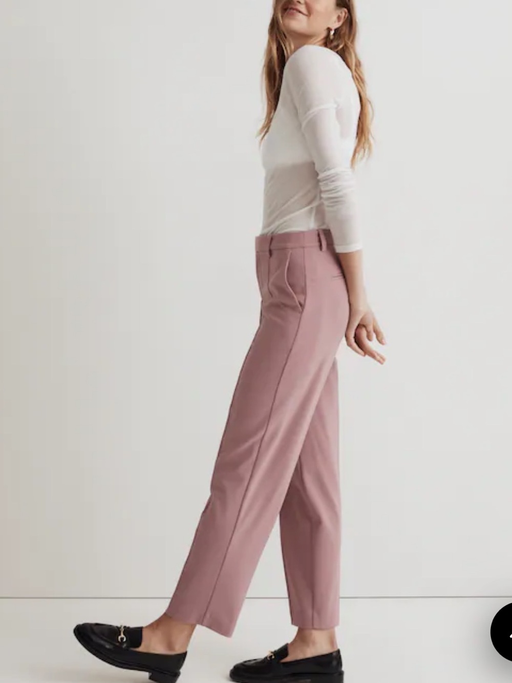 Madewell The Fairbanks Pant Size 6 Woodrose Pink NWT